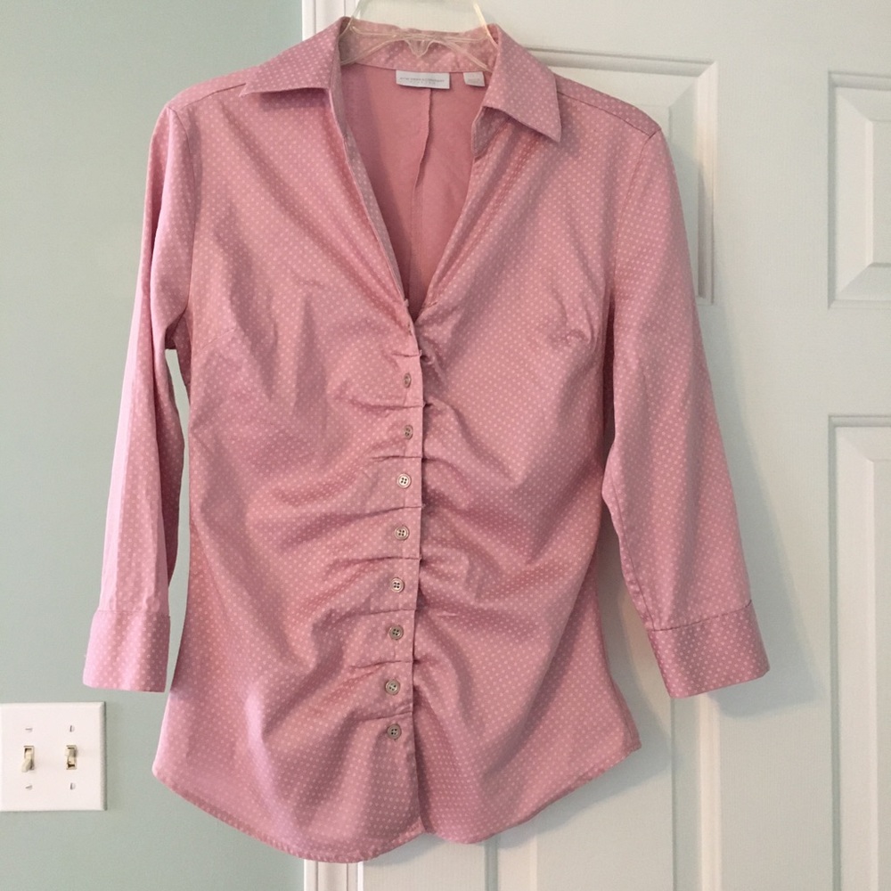 NY & Co Pleated Front Top